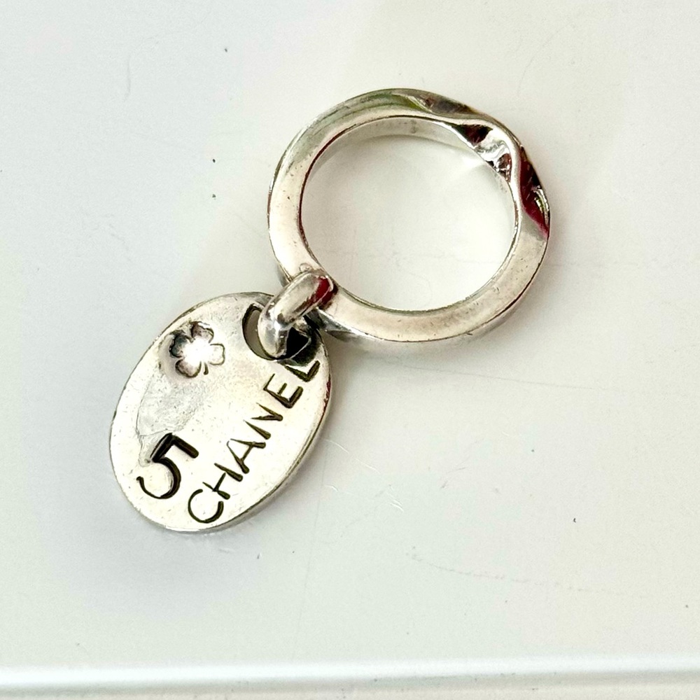 Rare 925 Chanel Charm Ring - Picture 1 of 4